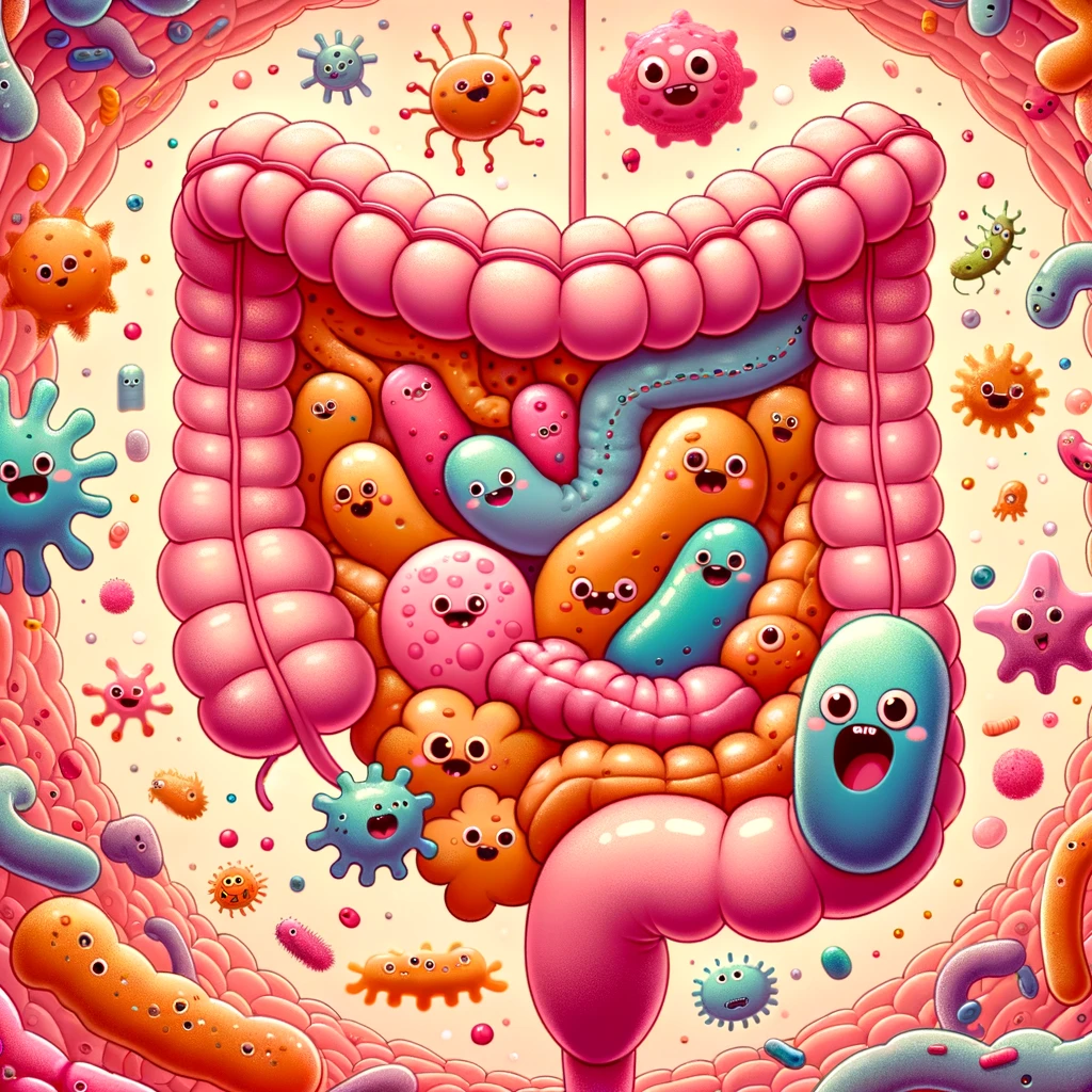 Microbiota intestinal animada