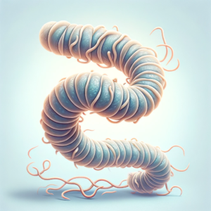 Prueba de Helicobacter pylori en Pamplona 1 Ilustración de una bacteria Helicobacter pylori con forma espiral y flagelos