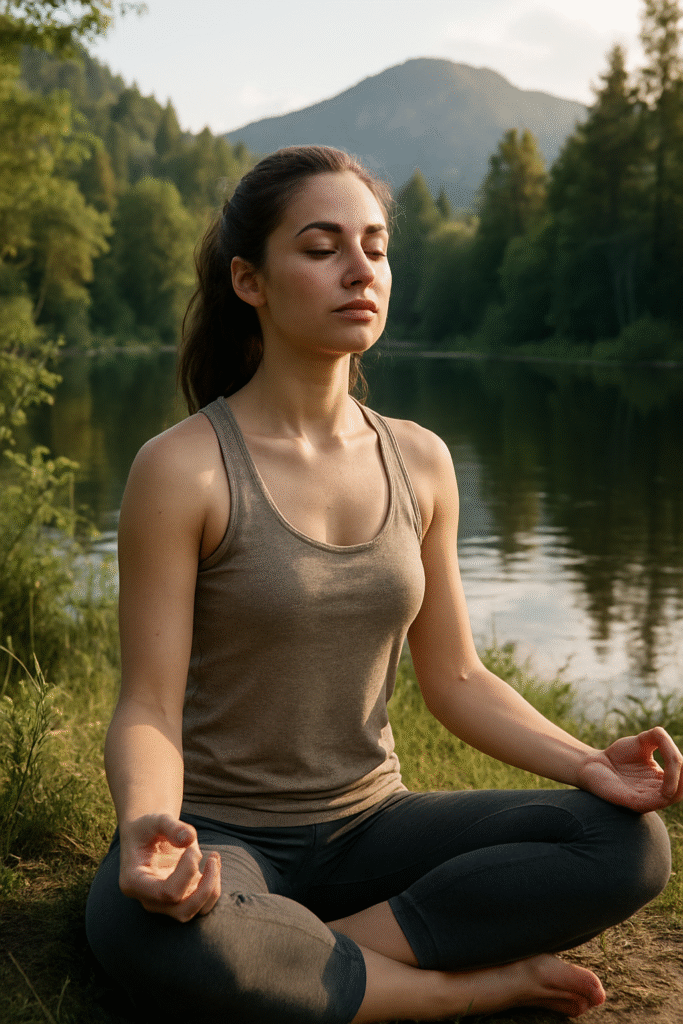 Alimentos naturales que ayudan a dormir 2 Chica meditando