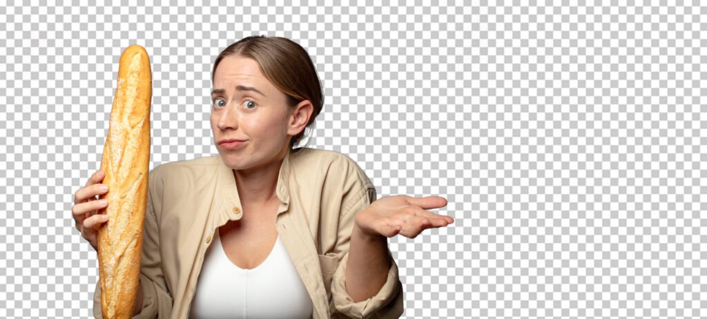 Chica guapa sin sensibilidad al gluten no celíaca