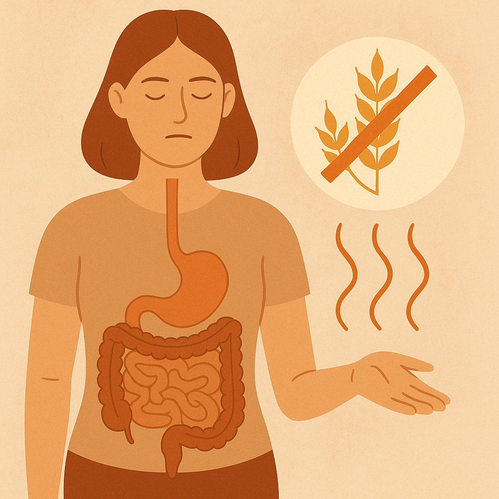 chica con sensibilidad al gluten no celíaca