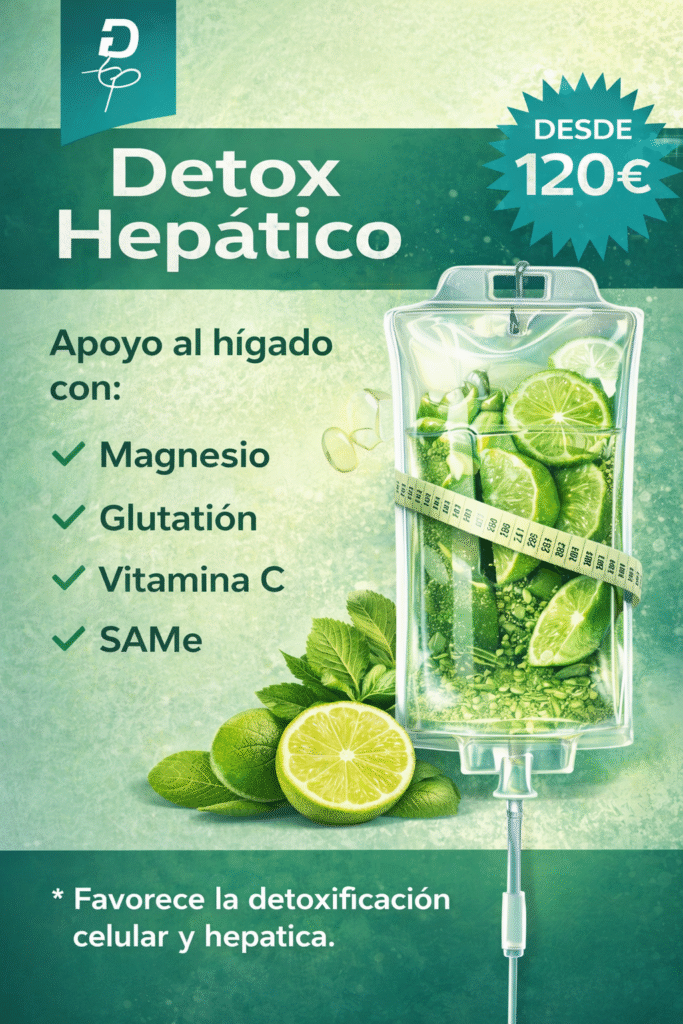 un tratamiento de sueroterapia intravenosa