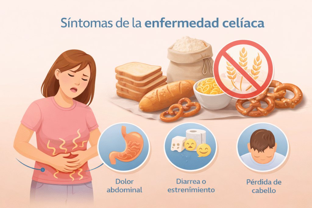 Síntomas de los celíacos: cómo se manifiesta realmente la enfermedad celíaca 1 una chica con síntomas de los celiacos